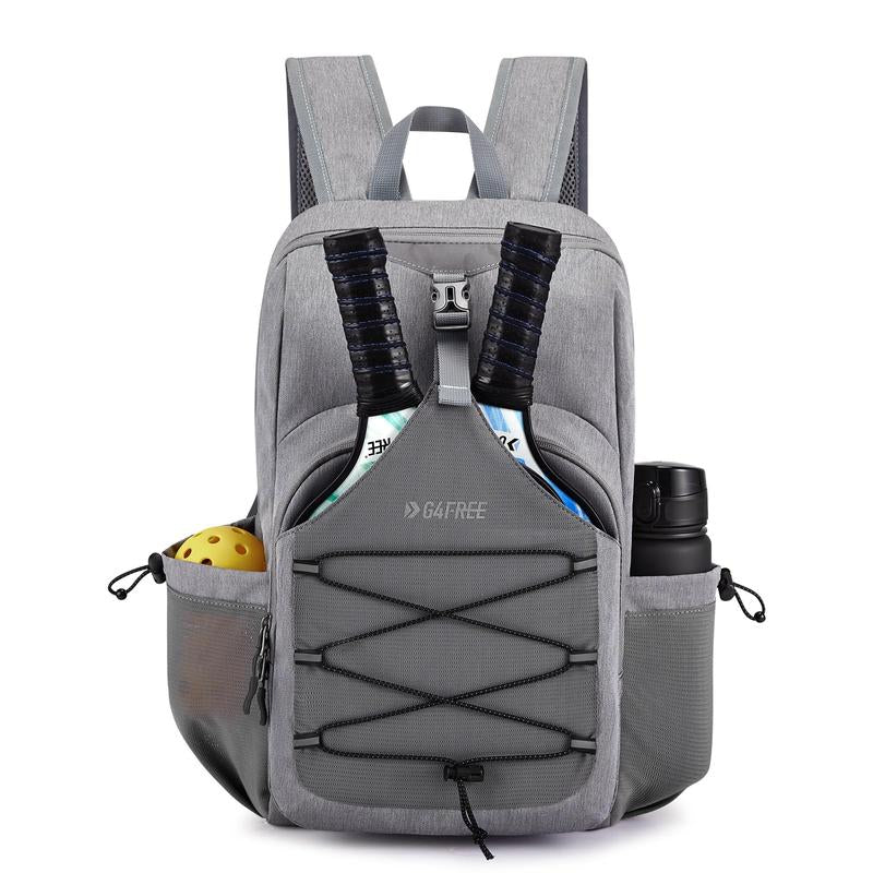 G4Free Pickleball Bag, Pickleball Backpack for Women and Men, Adjustable Padel Bag Fits 2 to 4 Paddles, Gifts for Pickleball Lovers