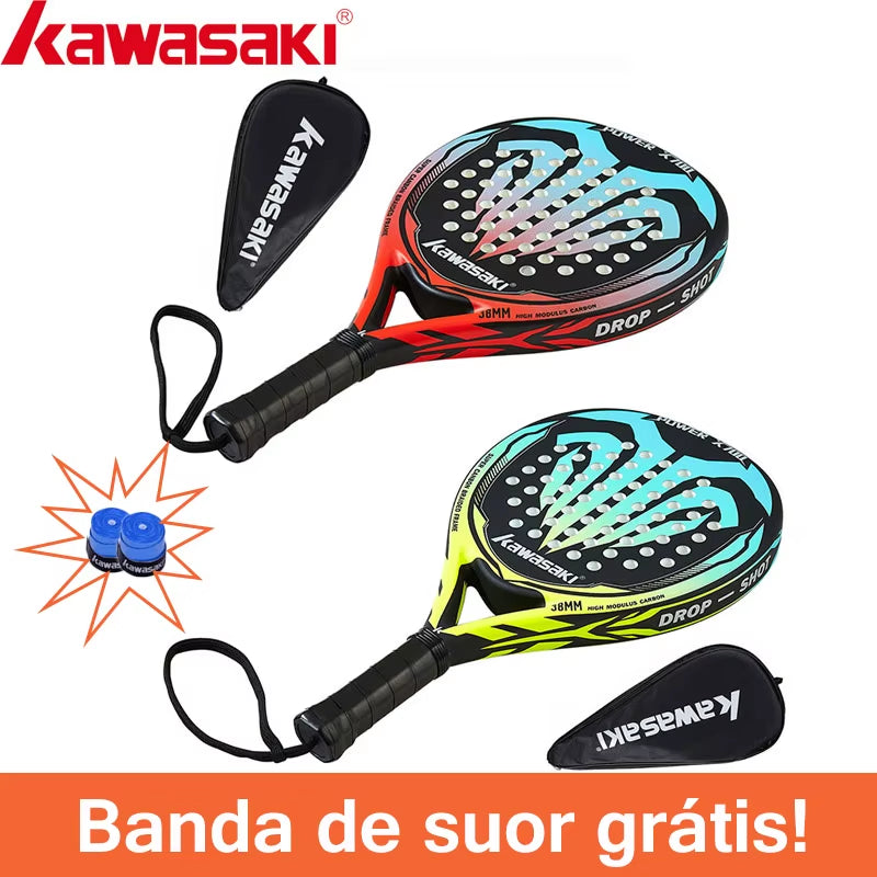 2022 Carbon Fiber Padel Tennis Paddle with Soft EVA Face and Protective Bag Cover