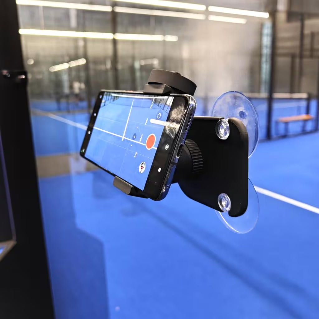 Professional Padel Phone Mount for Video Recording - 360-Degree Adjustable Holder for Padel and Squash Matches