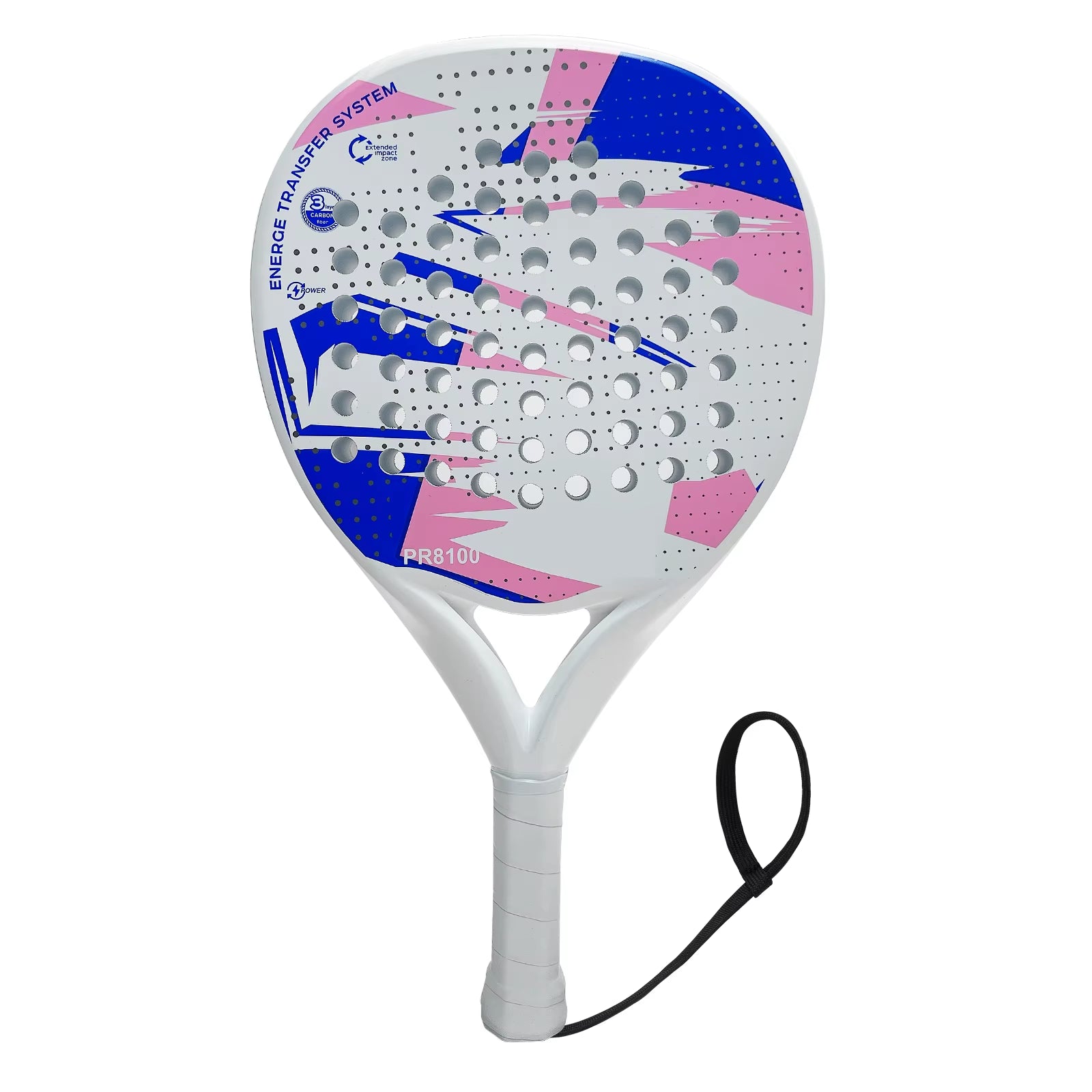 Carbon Fiber Padel Racket with EVA Memory Flex Foam Core - Lightweight Design