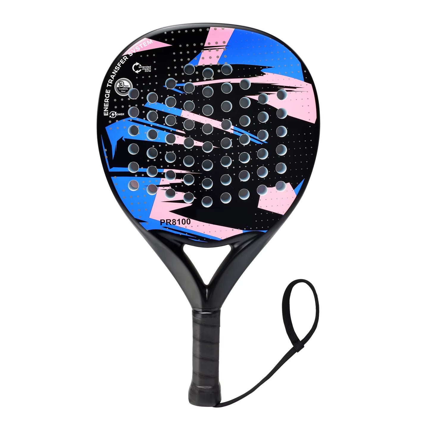 Carbon Fiber Padel Racket with EVA Memory Flex Foam Core - Lightweight Design