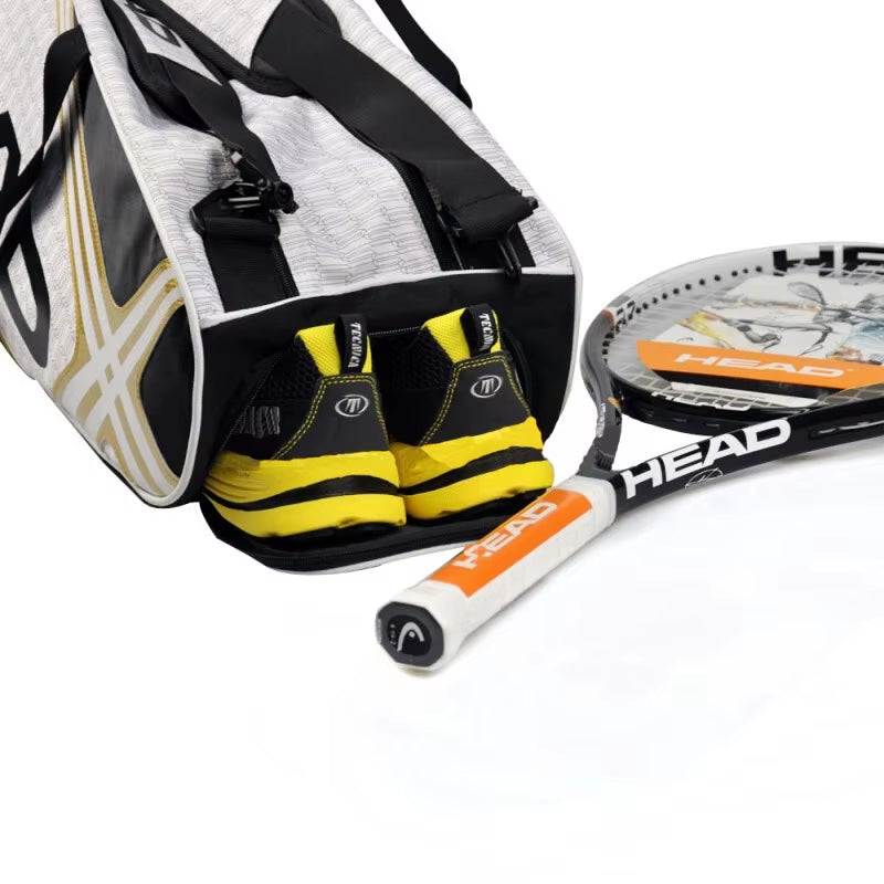 Professional Tennis Backpack for 6 Rackets with Shoe Compartment - Djokovic Edition