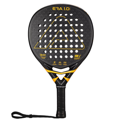 18K Carbon Silver Padel Racket with 3D Textured Surface and Smartstrap Technology for Enhanced Spin - Advanced Pala De Padel