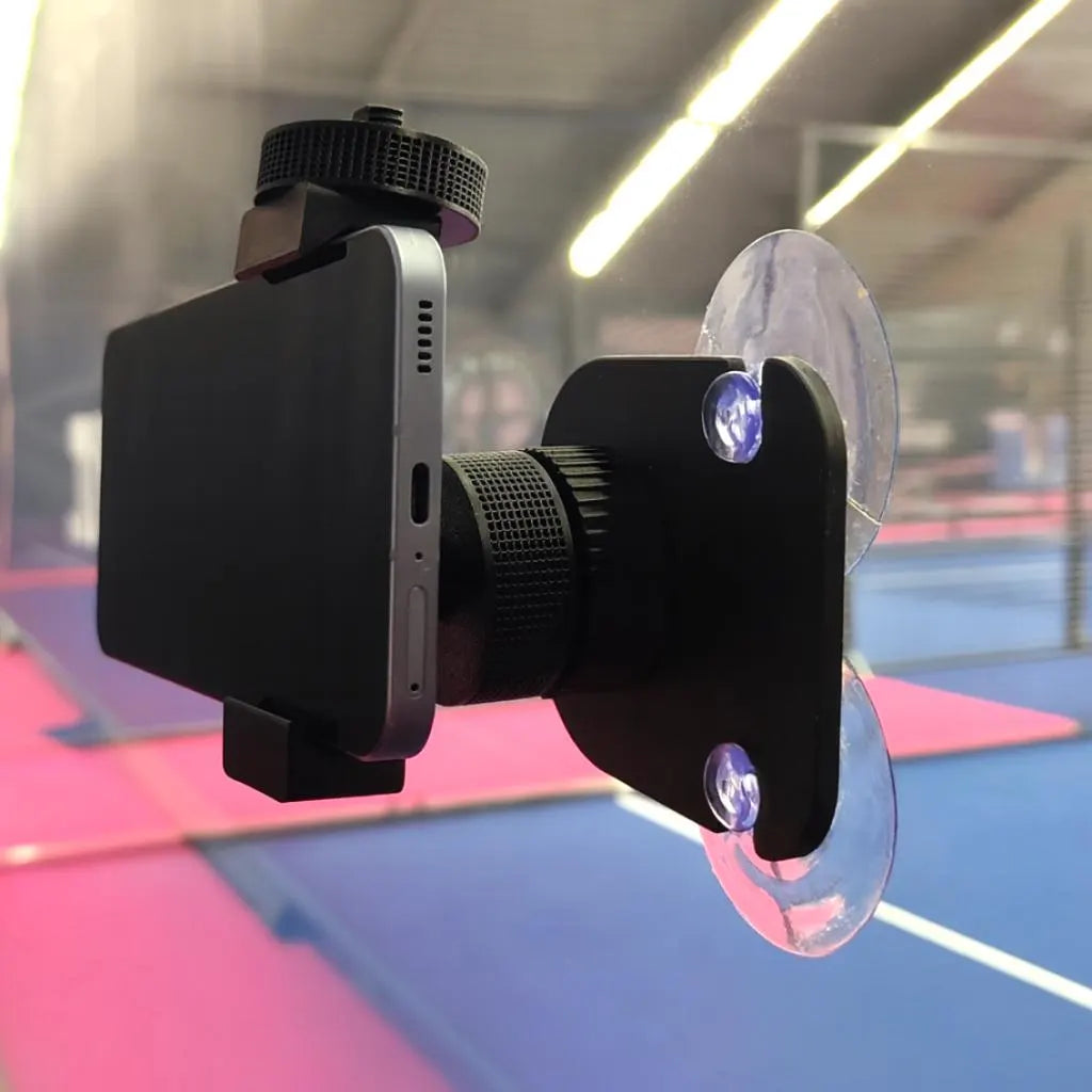 Professional Padel Phone Mount for Video Recording - 360-Degree Adjustable Holder for Padel and Squash Matches
