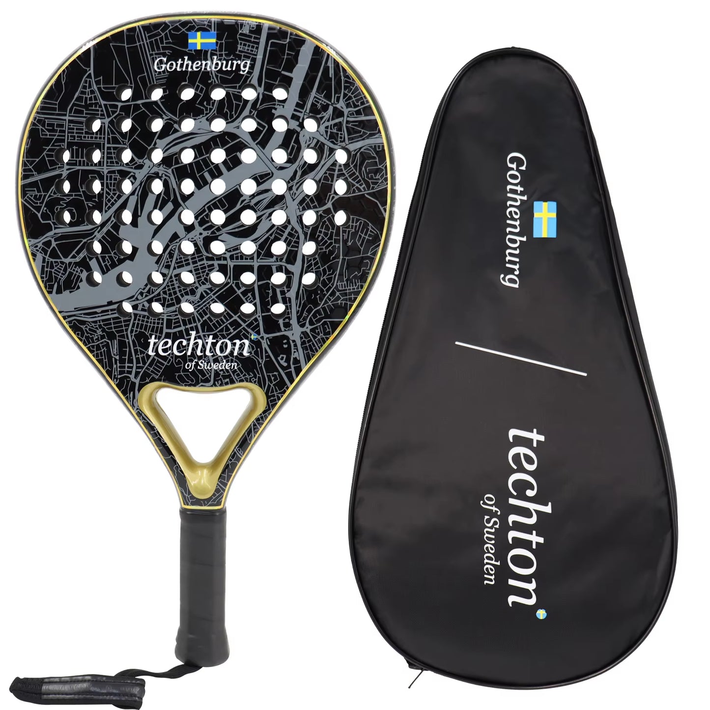 Padel Racket 3K Carbon Padel Paddle Racket with EVA Memory for Beginner Padel Tennis Racquets