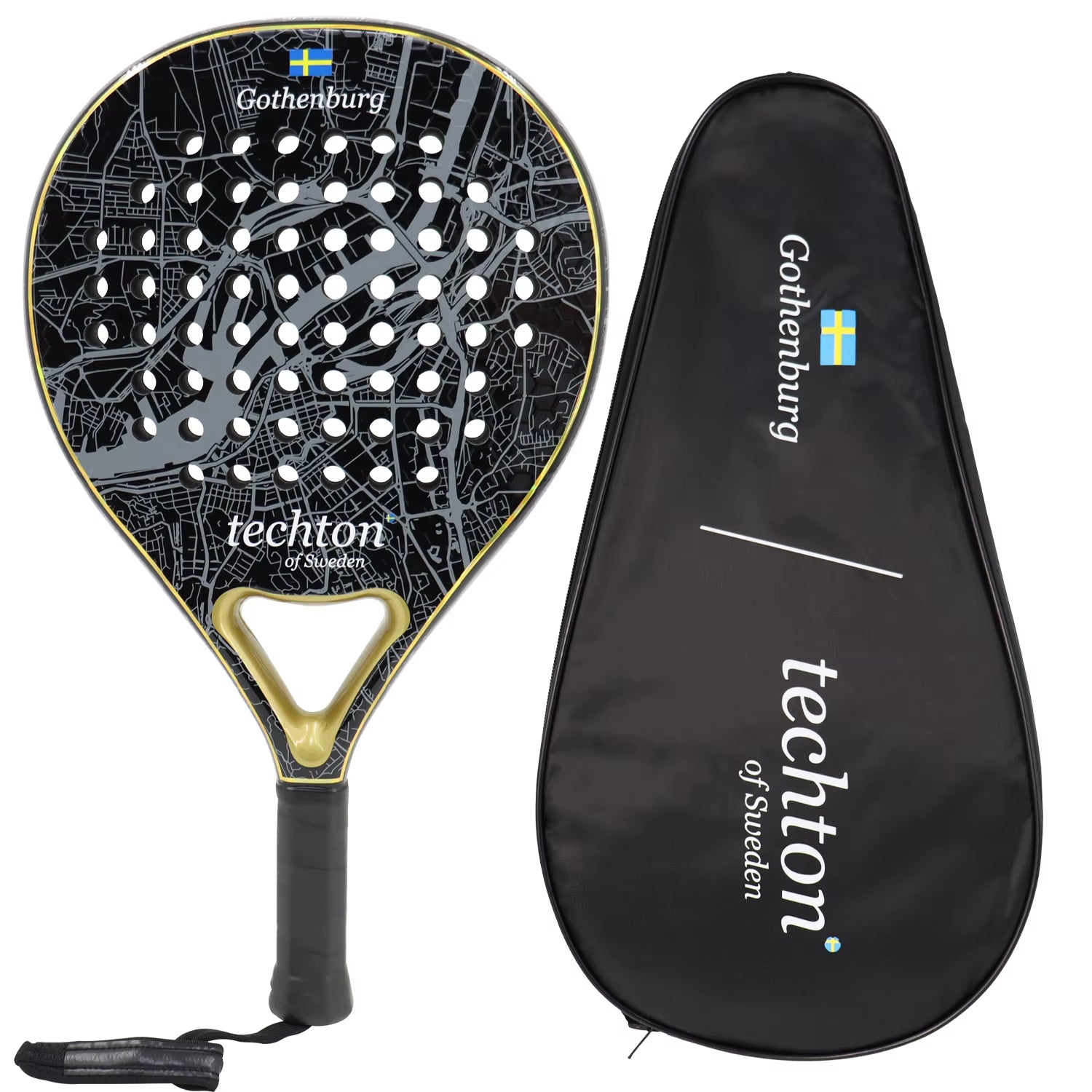 Padel Racket 3K Carbon Padel Paddle Racket with EVA Memory for Beginner Padel Tennis Racquets
